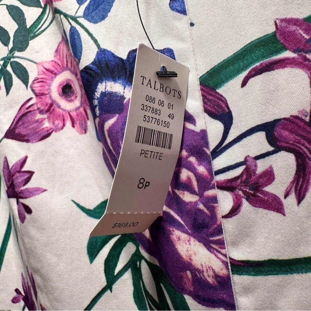 Talbots sateen botanical